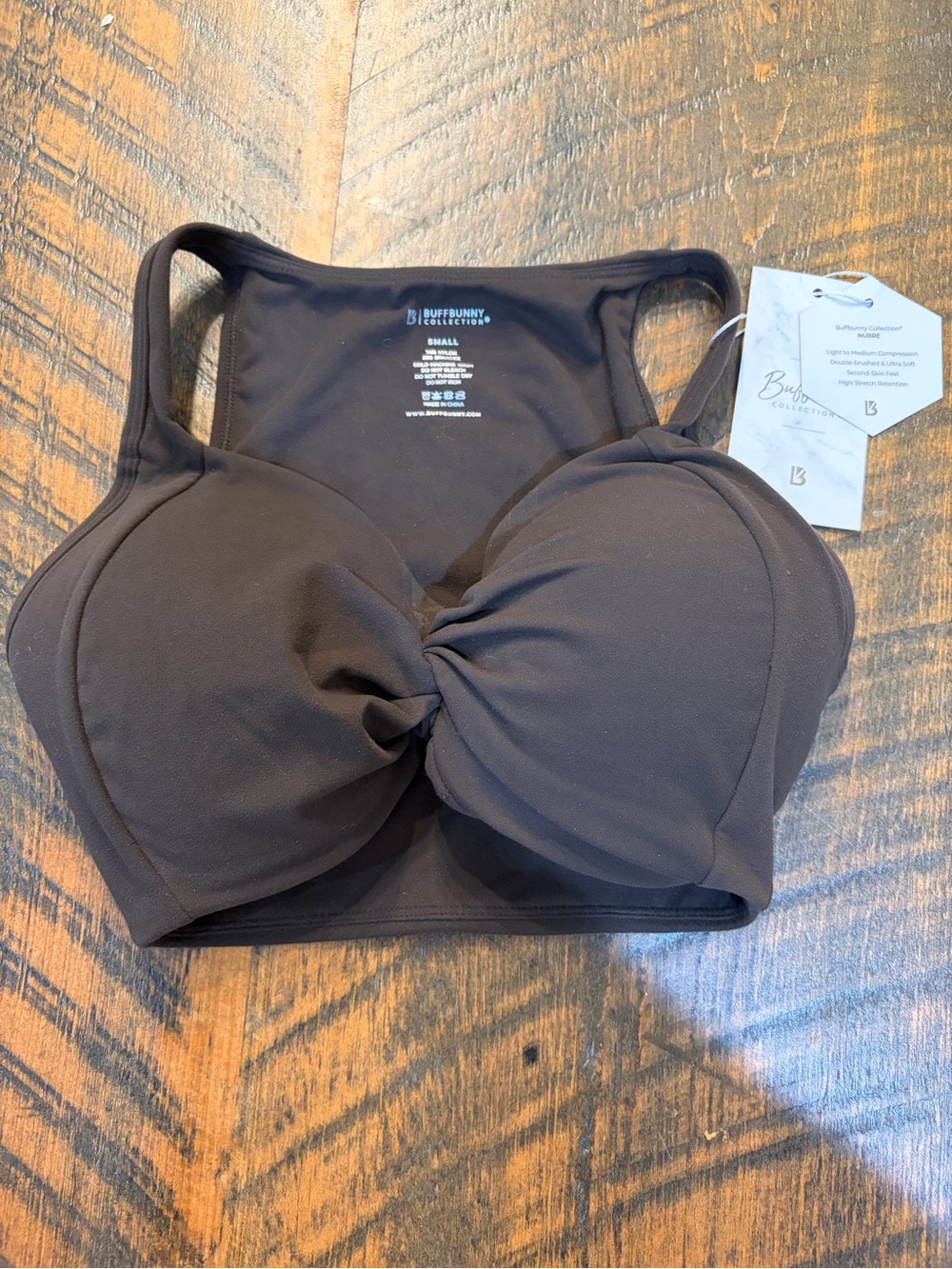 BuffBunny Black Padded Sports Bra